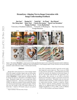 DreamSync: Aligning Text-to-Image Generation with Image Understanding
  Feedback