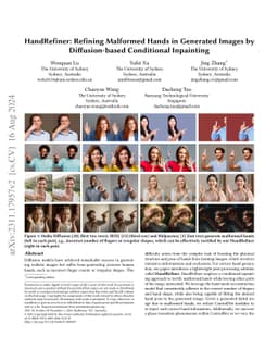 HandRefiner: Refining Malformed Hands in Generated Images by
  Diffusion-based Conditional Inpainting