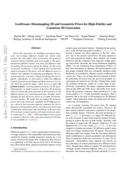 GeoDream: Disentangling 2D and Geometric Priors for High-Fidelity and
  Consistent 3D Generation