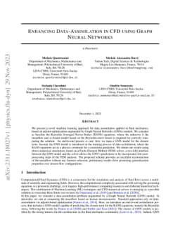 Enhancing Data-Assimilation in CFD using Graph Neural Networks