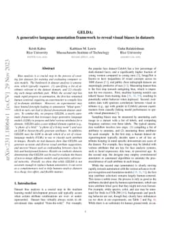 GELDA: A generative language annotation framework to reveal visual
  biases in datasets