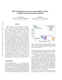 HiPA: Enabling One-Step Text-to-Image Diffusion Models via
  High-Frequency-Promoting Adaptation