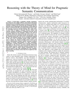 Reasoning with the Theory of Mind for Pragmatic Semantic Communication
