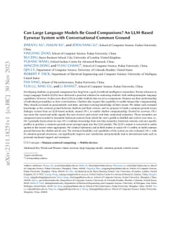 Can Large Language Models Be Good Companions? An LLM-Based Eyewear
  System with Conversational Common Ground