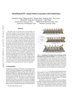 OmniMotionGPT: Animal Motion Generation with Limited Data