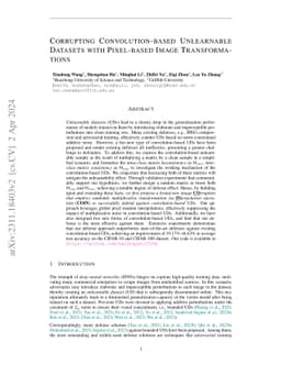 Corrupting Convolution-based Unlearnable Datasets with Pixel-based Image
  Transformations
