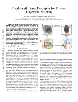 Fixed-length Dense Descriptor for Efficient Fingerprint Matching