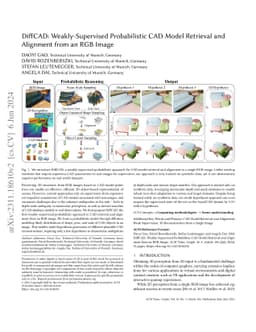 DiffCAD: Weakly-Supervised Probabilistic CAD Model Retrieval and
  Alignment from an RGB Image