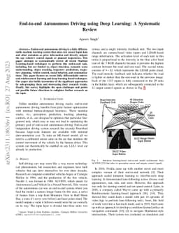 End-to-end Autonomous Driving using Deep Learning: A Systematic Review