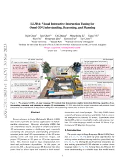 LL3DA: Visual Interactive Instruction Tuning for Omni-3D Understanding,
  Reasoning, and Planning