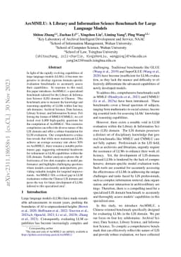 ArcMMLU: A Library and Information Science Benchmark for Large Language
  Models