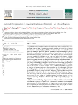 Automated interpretation of congenital heart disease from multi-view
  echocardiograms