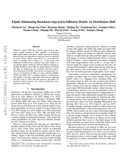 Elijah: Eliminating Backdoors Injected in Diffusion Models via
  Distribution Shift