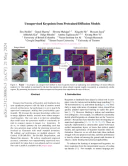 Unsupervised Keypoints from Pretrained Diffusion Models