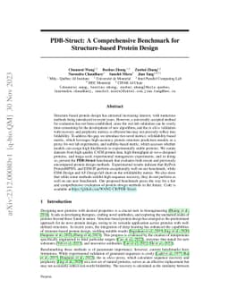 PDB-Struct: A Comprehensive Benchmark for Structure-based Protein Design