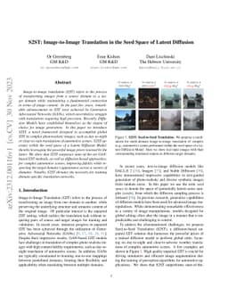 S2ST: Image-to-Image Translation in the Seed Space of Latent Diffusion