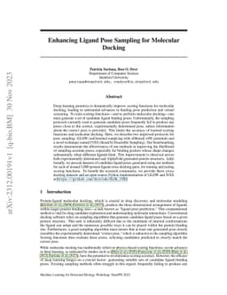 Enhancing Ligand Pose Sampling for Molecular Docking