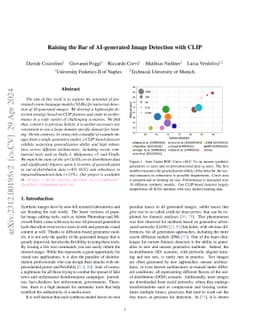 Raising the Bar of AI-generated Image Detection with CLIP