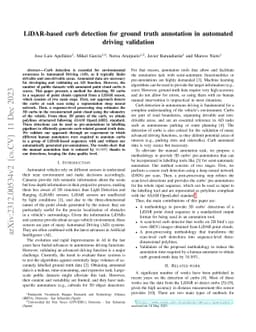 LiDAR-based curb detection for ground truth annotation in automated
  driving validation