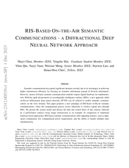 RIS-Based On-the-Air Semantic Communications -- a Diffractional Deep
  Neural Network Approach