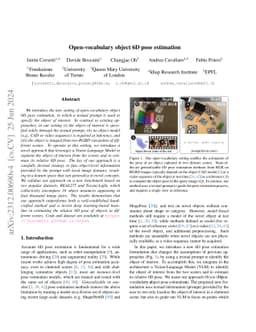 Open-vocabulary object 6D pose estimation