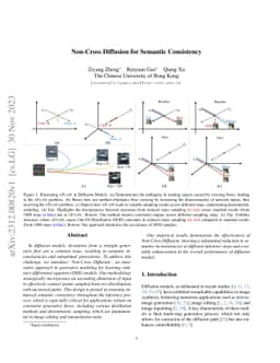 Non-Cross Diffusion for Semantic Consistency