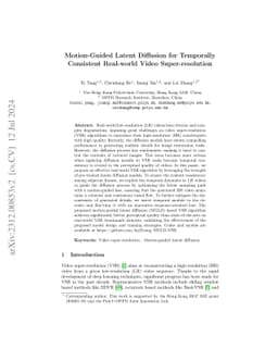 Motion-Guided Latent Diffusion for Temporally Consistent Real-world
  Video Super-resolution
