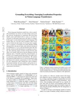 Grounding Everything: Emerging Localization Properties in
  Vision-Language Transformers
