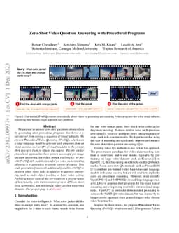 Zero-Shot Video Question Answering with Procedural Programs