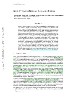 Self-Evolving Neural Radiance Fields