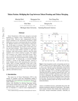 Token Fusion: Bridging the Gap between Token Pruning and Token Merging