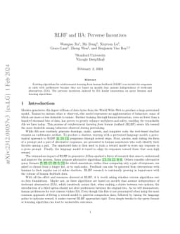 RLHF and IIA: Perverse Incentives