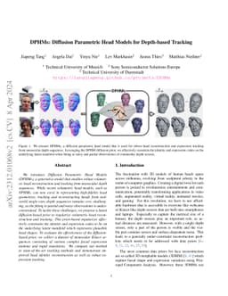 DPHMs: Diffusion Parametric Head Models for Depth-based Tracking