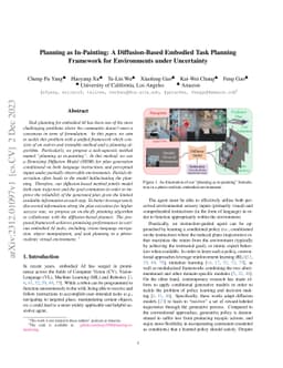 Planning as In-Painting: A Diffusion-Based Embodied Task Planning
  Framework for Environments under Uncertainty