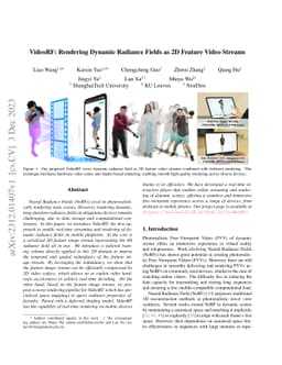 VideoRF: Rendering Dynamic Radiance Fields as 2D Feature Video Streams