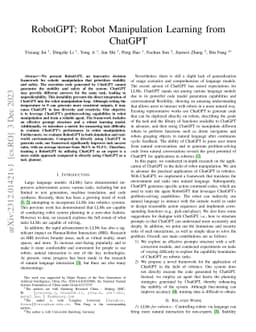 RobotGPT: Robot Manipulation Learning from ChatGPT