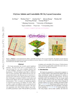 CityGen: Infinite and Controllable City Layout Generation