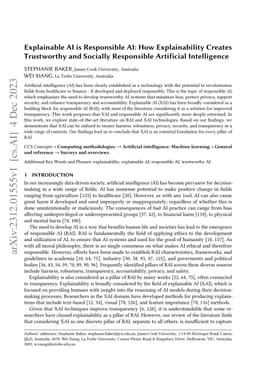 Explainable AI is Responsible AI: How Explainability Creates Trustworthy
  and Socially Responsible Artificial Intelligence