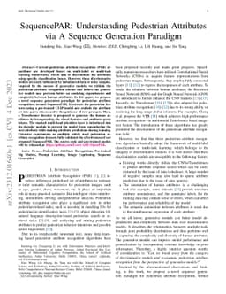 SequencePAR: Understanding Pedestrian Attributes via A Sequence
  Generation Paradigm