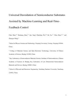 Universal Deoxidation of Semiconductor Substrates Assisted by
  Machine-Learning and Real-Time-Feedback-Control