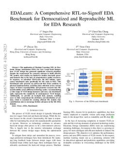 EDALearn: A Comprehensive RTL-to-Signoff EDA Benchmark for Democratized
  and Reproducible ML for EDA Research
