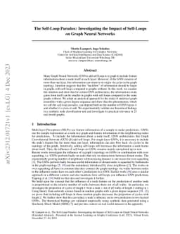 The Self-Loop Paradox: Investigating the Impact of Self-Loops on Graph
  Neural Networks