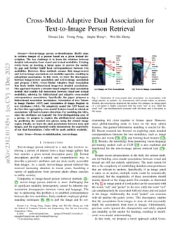 Cross-Modal Adaptive Dual Association for Text-to-Image Person Retrieval