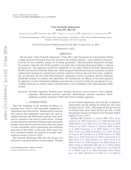 Class Symbolic Regression: Gotta Fit Ém All