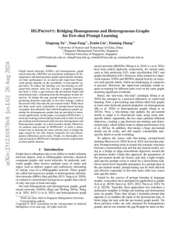 HGPROMPT: Bridging Homogeneous and Heterogeneous Graphs for Few-shot
  Prompt Learning