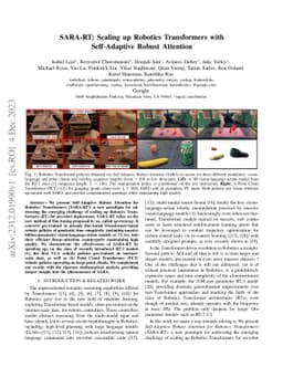 SARA-RT: Scaling up Robotics Transformers with Self-Adaptive Robust
  Attention