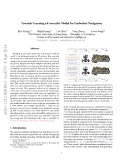 Towards Learning a Generalist Model for Embodied Navigation