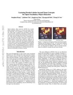 Learning Pseudo-Labeler beyond Noun Concepts for Open-Vocabulary Object
  Detection