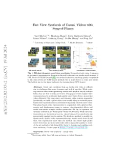 Fast View Synthesis of Casual Videos with Soup-of-Planes