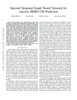 Spectral Temporal Graph Neural Network for massive MIMO CSI Prediction